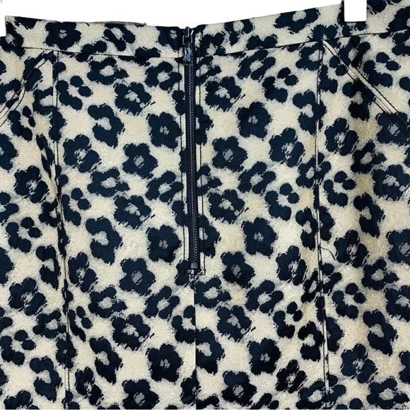 Ann Taylor flower leopard print skirt - Picture 5 of 11